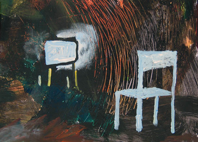 2007, Acryl auf Papier, 20 x 30  cm