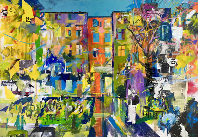 160 x 220 cm, Öl, Acryl auf Leinwand, 2017