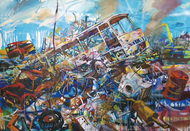 160 x 230 cm, Acryl auf Leinwand, 2016