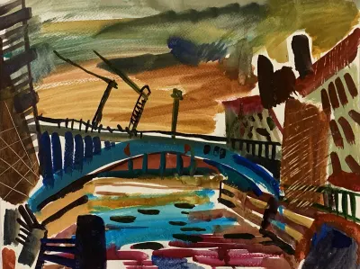 1997, Wasserfarben auf Papier, ca. 20 x 30 cm