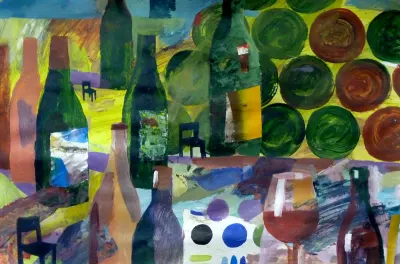 50 x 70 cm, Acryl und Collage auf Papier, 2012