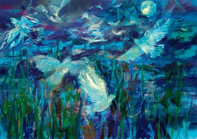 100x140 cm, Acryl auf Leinwand, 2004