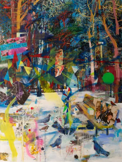 200 x 150 cm, Acryl und Mischtechnik auf Leinwand, 2009-2016