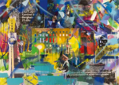 100 x 140 cm, Acryl und Mischtechnik auf Leinwand, 2018