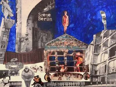 50x70cm, Acryl und Collage auf Papier, 2003