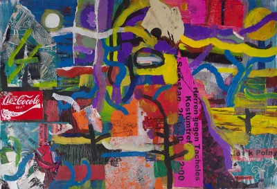 50 x 70 cm, Acryl und Collage auf Papier
