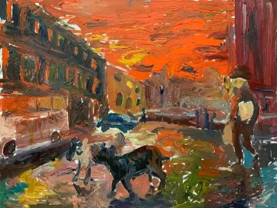 120x160 cm, Öl auf Leinwand, 2002