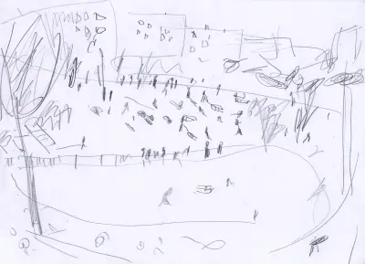 A4, Skizze, Bleistift auf Papier
