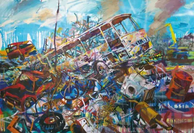 160 x 230 cm, Acryl auf Leinwand, 2016